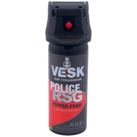 Gaz pieprzowy KKS VESK RSG Police 2mln SHU, Foam-Piana 50 ml (12050-F) Gaz pieprzowy KKS VESK RSG Police 2mln SHU, Foam-Piana 50 ml (12050-F)