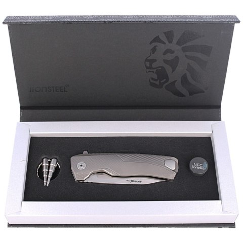 Nóż składany LionSteel ROK Grey Titanium, Satin M390 by Molletta (ROK G) Nóż składany LionSteel ROK Grey Titanium, Satin M390 by Molletta (ROK G)