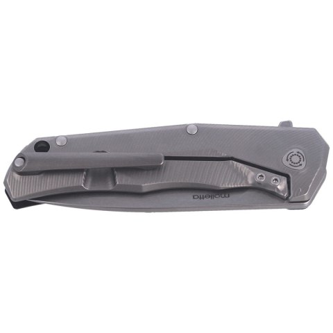 Nóż składany LionSteel T.R.E. G10 Black, Stone Washed Blade (TRE GBK)