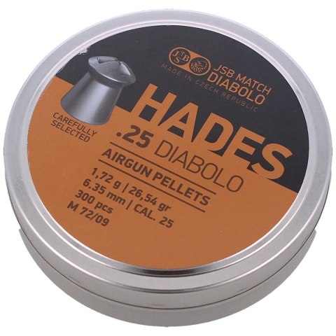 Śrut JSB Diabolo Hades 6.35mm, 300zt (546291-300) Śrut JSB Diabolo Hades 6.35mm, 300zt (546291-300)