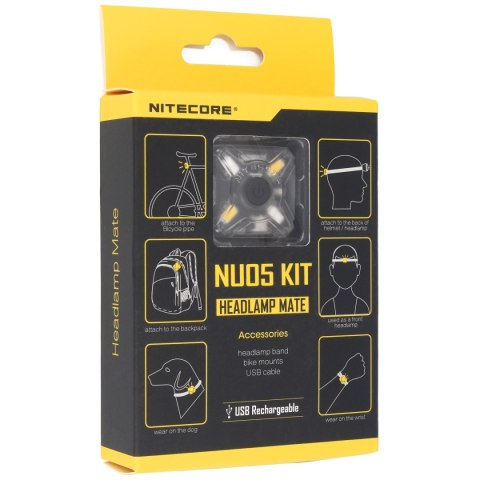 Latarka sygnałowa Nitecore NU05 KIT 35lm White/Red LED (NU05 KIT) Latarka sygnałowa Nitecore NU05 KIT 35lm White/Red LED (NU05 KIT)