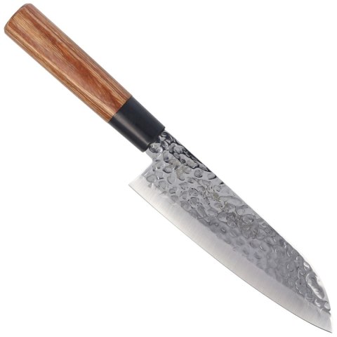 Nóż Tsubazo Santoku Pakka Wood, Tsuchime Daido 1K6 (340218) Nóż Tsubazo Santoku Pakka Wood, Tsuchime Daido 1K6 (340218)