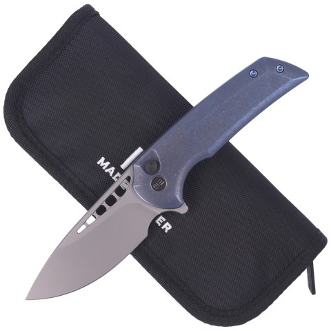 Nóż składany WE Knife Mini Malice Blue Titanium, Silver Bead Blasted CPM 20CV by Ferrum Forge (WE054BL-3) Nóż składany WE Knife Mini Malice Blue Titanium, Silver Bead Blasted CPM 20CV by Ferrum Forge (WE054BL-3)