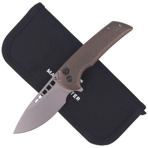 Nóż składany WE Knife Mini Malice Bronze Titanium, Silver Bead Blasted CPM 20CV by Ferrum Forge (WE054BL-4) Nóż składany WE Knife Mini Malice Bronze Titanium, Silver Bead Blasted CPM 20CV by Ferrum Forge (WE054BL-4)