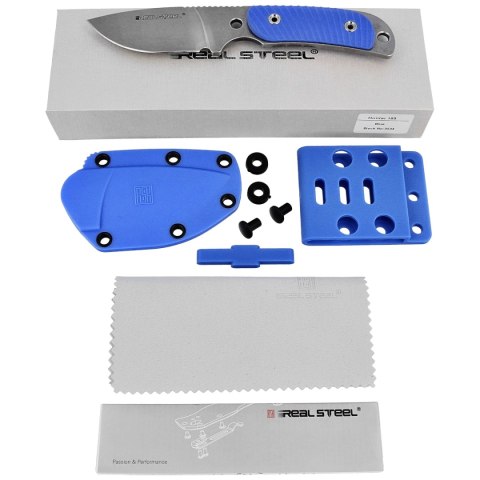 Nóż Real Steel Hunter 165 Blue G10, Stonewashed 12C27 (3534) Nóż Real Steel Hunter 165 Blue G10, Stonewashed 12C27 (3534)