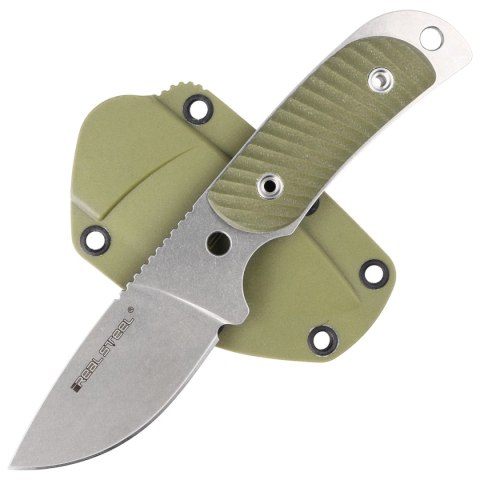Nóż Real Steel Hunter 165 Green G10, Stonewashed 12C27 (3533) Nóż Real Steel Hunter 165 Green G10, Stonewashed 12C27 (3533)