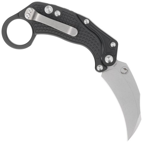 Nóż grawitacyjny Reate EXO-K Gravity Karambit Black Aluminium, Stonewashed N690 Nóż grawitacyjny Reate EXO-K Gravity Karambit Black Aluminium, Stonewashed N690