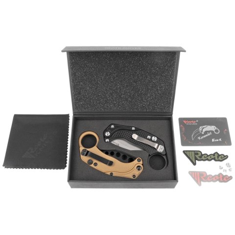 Nóż grawitacyjny Reate EXO-K Gravity Karambit Black Aluminium, Stonewashed N690 Nóż grawitacyjny Reate EXO-K Gravity Karambit Black Aluminium, Stonewashed N690
