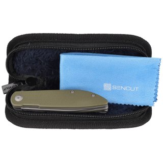 Nóż składany Sencut Bocll II OD Green G10, Gray Stonewashed D2 by Brad Zinker (S22019-4)