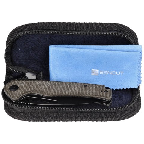 Nóż składany Sencut Mims Dark Green Canvas Micarta, Black Stonewashed 9Cr18MoV (S21013-3) Nóż składany Sencut Mims Dark Green Canvas Micarta, Black Stonewashed 9Cr18MoV (S21013-3)