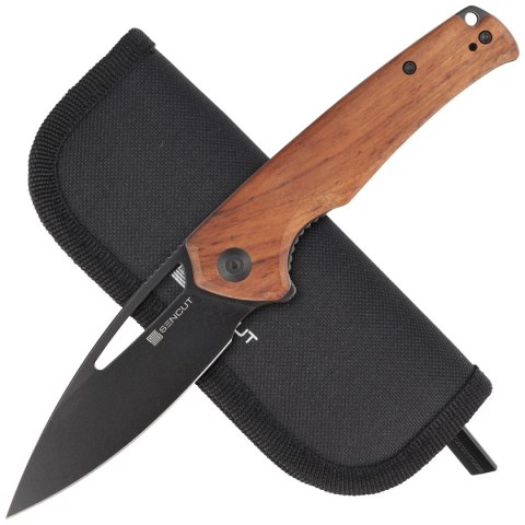 Nóż składany Sencut Mims Guibourtia Wood, Black Stonewashed 9Cr18MoVS (S21013-4) Nóż składany Sencut Mims Guibourtia Wood, Black Stonewashed 9Cr18MoVS (S21013-4)