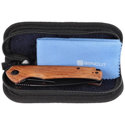 Nóż składany Sencut Mims Guibourtia Wood, Black Stonewashed 9Cr18MoVS (S21013-4) Nóż składany Sencut Mims Guibourtia Wood, Black Stonewashed 9Cr18MoVS (S21013-4)