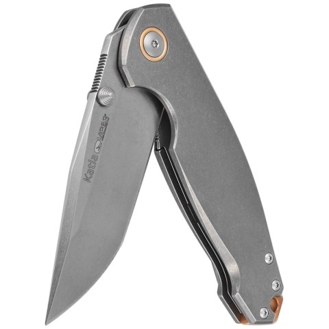 Nóż składany Viper Katla Gray Titanium, Stonewashed M390 by Jesper Voxnæs (V5982TI) Nóż składany Viper Katla Gray Titanium, Stonewashed M390 by Jesper Voxnæs (V5982TI)