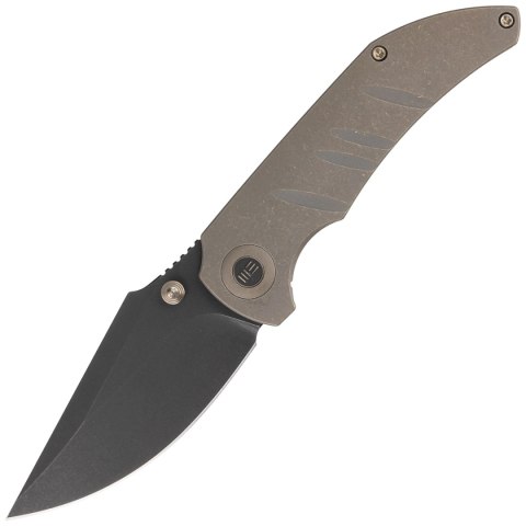 Nóż składany WE Knife Riff-Raff Bronze Titanium, Black Stonewash CPM 20CV by Matthew Christensen (WE22020B-1) Nóż składany WE Knife Riff-Raff Bronze Titanium, Black Stonewash CPM 20CV by Matthew Christensen (WE22020B-1)