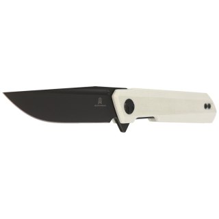 Nóż Bestechman Dundee White G10, Grey Titanized D2 by Ostap Hel (BMK01I)