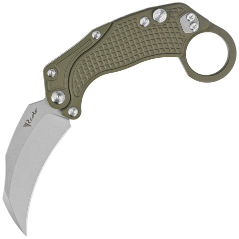 Nóż grawitacyjny Reate EXO-K Gravity Karambit Green Aluminium, Stonewashed N690 Nóż grawitacyjny Reate EXO-K Gravity Karambit Green Aluminium, Stonewashed N690