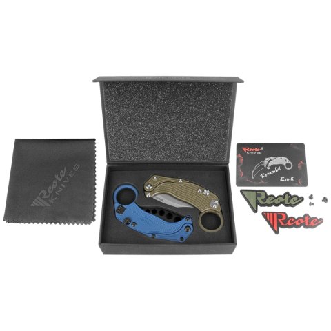 Nóż grawitacyjny Reate EXO-K Gravity Karambit Green Aluminium, Stonewashed N690 Nóż grawitacyjny Reate EXO-K Gravity Karambit Green Aluminium, Stonewashed N690