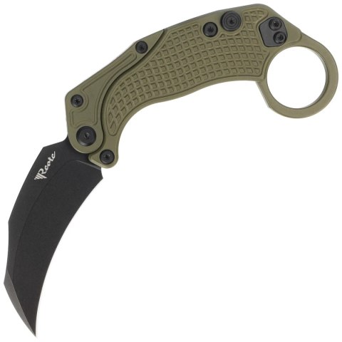 Nóż grwiatacyjny Reate EXO-K Gravity Karambit Green Aluminium, Black PVD N690 Nóż grwiatacyjny Reate EXO-K Gravity Karambit Green Aluminium, Black PVD N690