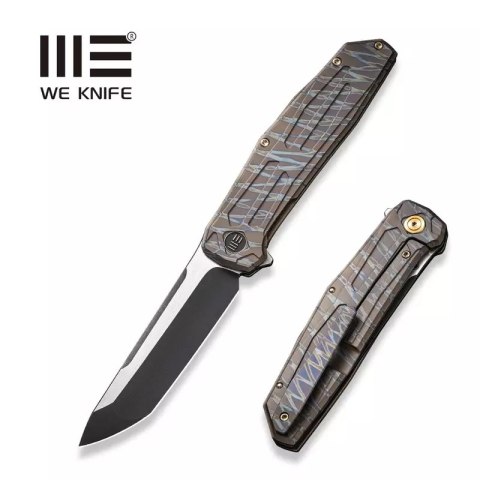 Nóż składany WE Knife Shadowfire Tiger Stripe Titanium, Black Stonewashed / Satin CPM 20CV by Rafal Brzeski (WE22035-4) Nóż składany WE Knife Shadowfire Tiger Stripe Titanium, Black Stonewashed / Satin CPM 20CV by Rafal Brzeski (WE22035-4)