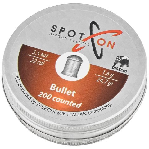 Śrut Spoton Bullet 5.5 mm, 200 szt. 1.60g/24.7gr Śrut Spoton Bullet 5.5 mm, 200 szt. 1.60g/24.7gr