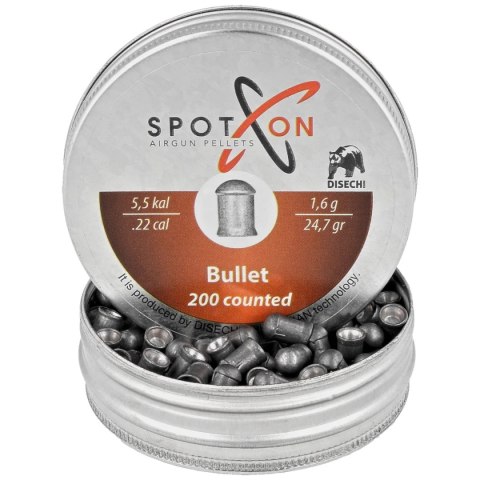 Śrut Spoton Bullet 5.5 mm, 200 szt. 1.60g/24.7gr Śrut Spoton Bullet 5.5 mm, 200 szt. 1.60g/24.7gr