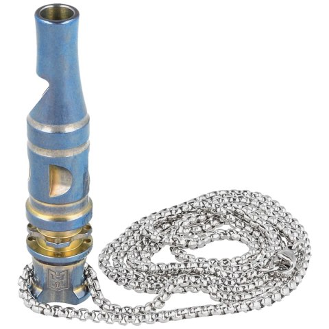 Gwizdek sygnalizacyjny Bestech Whistle Blue/Gold Titanium z łańcuszkiem (BM02A) Gwizdek sygnalizacyjny Bestech Whistle Blue/Gold Titanium z łańcuszkiem (BM02A)