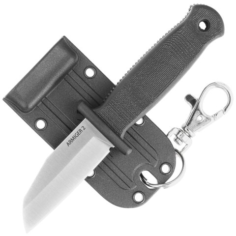 Nóż Demko Armiger 2 Shark Foot Black Thermal Plastic Rubber, Satin 4034SS by Andrew Demko (ARM2-4034SS-SF) Nóż Demko Armiger 2 Shark Foot Black Thermal Plastic Rubber, Satin 4034SS by Andrew Demko (ARM2-4034SS-SF)