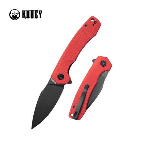 Nóż składany Kubey Calyce Red G10, Black Stonewashed AUS-10 (KU901I) Nóż składany Kubey Calyce Red G10, Black Stonewashed AUS-10 (KU901I)