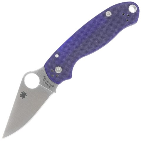 Nóż składany Spyderco Para 3 Cobalt Blue G10, Satin CPM SPY27 by Sal, Eric Glesser (C223GPCBL) Nóż składany Spyderco Para 3 Cobalt Blue G10, Satin CPM SPY27 by Sal, Eric Glesser (C223GPCBL)