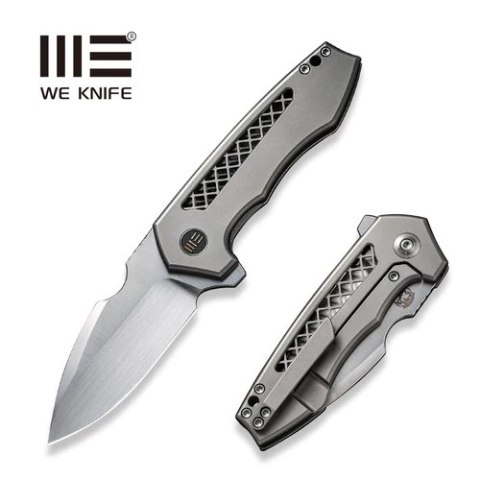 Nóż składany WE Knife Harpen Gray Titanium, Hand Rubbed Satin CPM 20CV by Michael Burch (WE23019-4) Nóż składany WE Knife Harpen Gray Titanium, Hand Rubbed Satin CPM 20CV by Michael Burch (WE23019-4)