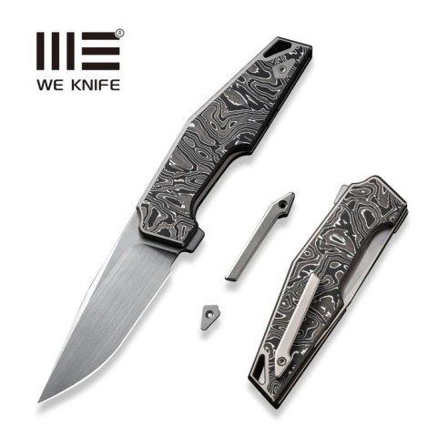 Nóż składany WE Knife OAO Gray Titanium/Aluminum Foil Carbon Fiber, Satin CPM 20CV by Tashi Bharucha (WE23001-1) Nóż składany WE Knife OAO Gray Titanium/Aluminum Foil Carbon Fiber, Satin CPM 20CV by Tashi Bharucha (WE23001-1)