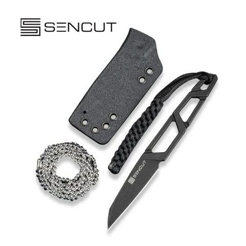 Nóż Sencut Texo Neck Knife Black Skeletonized, Black Stonewashed 9Cr18MoV by Ostal Hel (S23095-1) Nóż Sencut Texo Neck Knife Black Skeletonized, Black Stonewashed 9Cr18MoV by Ostal Hel (S23095-1)