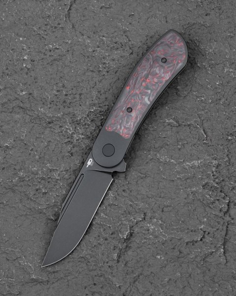 Nóż składany Bestech Vestige Black Titanium/Red Marbled Carbon Fiber, Black Stonewashed MagnaCut by Justin Lundquist (BT2411C) Nóż składany Bestech Vestige Black Titanium/Red Marbled Carbon Fiber, Black Stonewashed MagnaCut by Justin Lundquist (BT2411C)