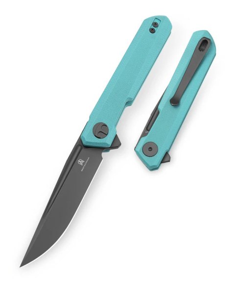 Nóż składany Bestechman Mini Dundee DD Light Blue G10, Grey PVD D2 by Ostap Hel (BMK08E) Nóż składany Bestechman Mini Dundee DD Light Blue G10, Grey PVD D2 by Ostap Hel (BMK08E)