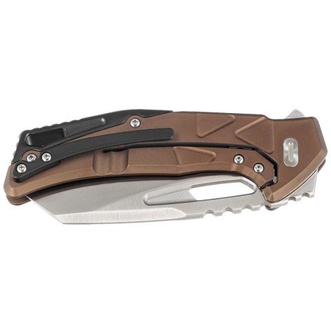 Nóż składany Fox Chronos Bronze Aluminum Knife, Black HW, Satin MagnaCut by Stefan Merk (FX-552 ALBR) Nóż składany Fox Chronos Bronze Aluminum Knife, Black HW, Satin MagnaCut by Stefan Merk (FX-552 ALBR)
