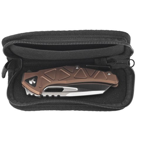 Nóż składany Fox Chronos Bronze Aluminum Knife, Black HW, Satin MagnaCut by Stefan Merk (FX-552 ALBR) Nóż składany Fox Chronos Bronze Aluminum Knife, Black HW, Satin MagnaCut by Stefan Merk (FX-552 ALBR)