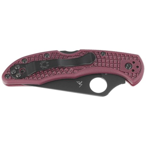 Nóż składany Spyderco Delica 4 Sprint Run Burgundy FRN, TiCN Micro-Melt PD#1 by Sal Glesser (C11BGBKP) Nóż składany Spyderco Delica 4 Sprint Run Burgundy FRN, TiCN Micro-Melt PD#1 by Sal Glesser (C11BGBKP)