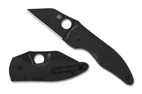 Nóż składany Spyderco MicroJimbo Black G10, Black DLC Plain CPM S30V by Michael Janich (C264GPBK) Nóż składany Spyderco MicroJimbo Black G10, Black DLC Plain CPM S30V by Michael Janich (C264GPBK)