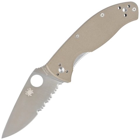 Nóż składany Spyderco Tenacious Brown G10, Satin CPM-M4 Combi by Eric Glesser (C122GBNM4PS) Nóż składany Spyderco Tenacious Brown G10, Satin CPM-M4 Combi by Eric Glesser (C122GBNM4PS)