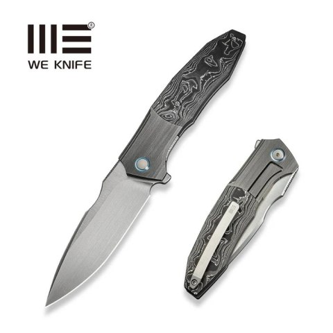 Nóż składany WE Knife Archeozoic Gray Titanium/Aluminium Foil Carbon Fiber, Hand Rubbed Satin M390 (WE23091-2) Nóż składany WE Knife Archeozoic Gray Titanium/Aluminium Foil Carbon Fiber, Hand Rubbed Satin M390 (WE23091-2)