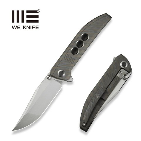 Nóż składany We Knife Ezinta Tiger Stripe Titanium, Polished Bead Blasted M390 (WE22041-4) Nóż składany We Knife Ezinta Tiger Stripe Titanium, Polished Bead Blasted M390 (WE22041-4)