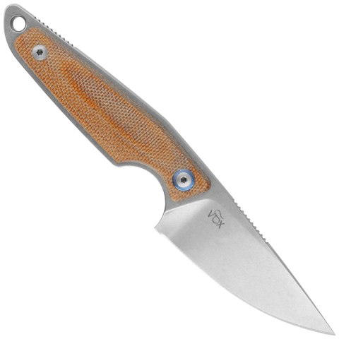 Nóż MKM Makro 1 Natural Canvas Micarta, Stonewashed by Jesper Voxnæs (MKMA01-NC) Nóż MKM Makro 1 Natural Canvas Micarta, Stonewashed by Jesper Voxnæs (MKMA01-NC)
