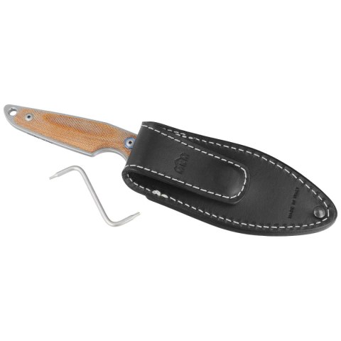 Nóż MKM Makro 1 Natural Canvas Micarta, Stonewashed by Jesper Voxnæs (MKMA01-NC) Nóż MKM Makro 1 Natural Canvas Micarta, Stonewashed by Jesper Voxnæs (MKMA01-NC)