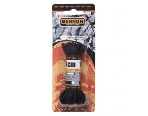 Sznurowadła Bennon owalne czarne140cm (D31140) Sznurowadła Bennon owalne czarne140cm (D31140)