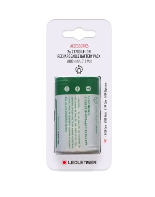 Ledlenser 2 x akumulator 21700 Li-ion 4800 mAh