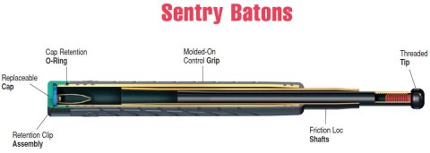 Pałka teleskopowa ASP Sentry 16'' Santoprene, Friction Loc (52200) Pałka teleskopowa ASP Sentry 16'' Santoprene, Friction Loc (52200)