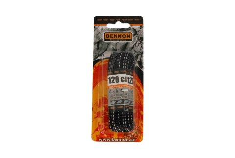 Sznurowadła Bennon do obuwia trekkingowego czarno-szare 120cm (D32120) Sznurowadła Bennon do obuwia trekkingowego czarno-szare 120cm (D32120)
