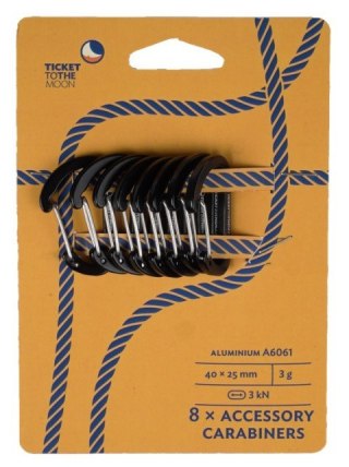 Karabinek TTTM 3kN - zestaw 8szt.