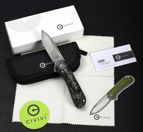Nóż CIVIVI Elementum Damast Resin CF&C C907C-DS3 Nóż CIVIVI Elementum Damast Resin CF&C C907C-DS3
