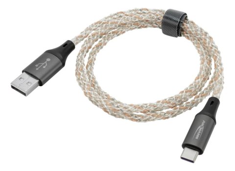 Kabel Ansmann USB-A/C z oświetleniem LED 100cm Kabel Ansmann USB-A/C z oświetleniem LED 100cm